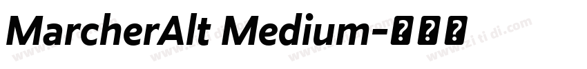 MarcherAlt Medium字体转换